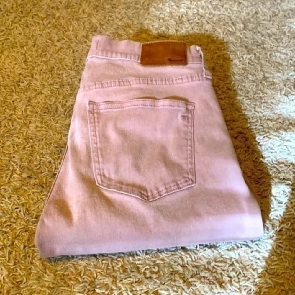 Madewell pink jeans high riser skinny skinny crop - Picture 5 of 9